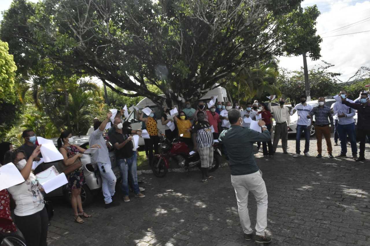 Camacã: Prefeito Paulo do Gás faz recepção aos funcionários da Prefeitura